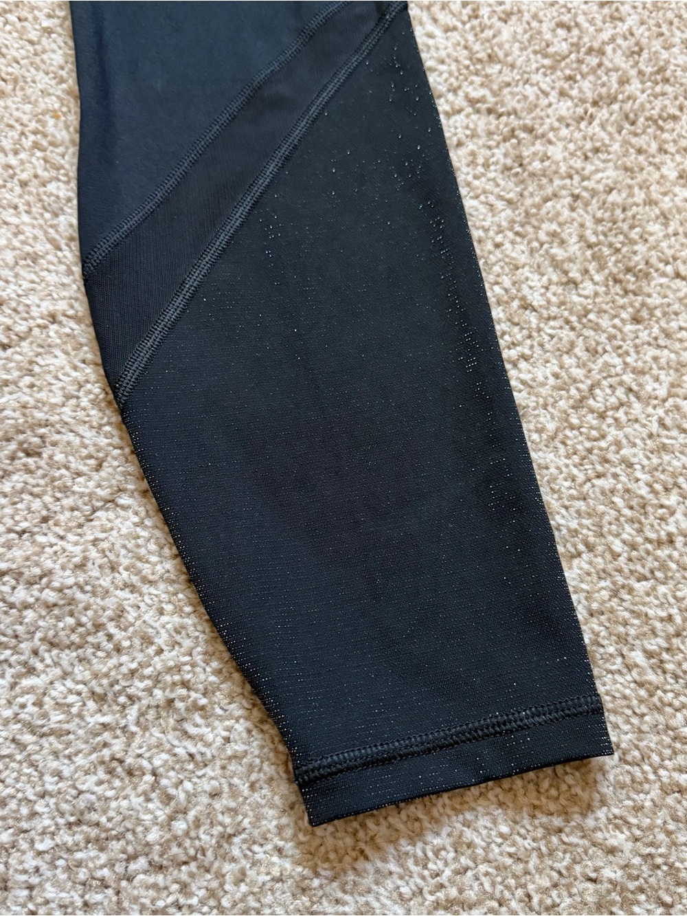 NEW All in Motion Contour Power High-Waisted Shimmer 7/8 Black Leggings Medium - Picture 5 of 9